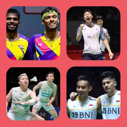 Simak! Prediksi Peringkat BWF Semifinalis Indonesia Open 2023 Sektor Ganda Putra