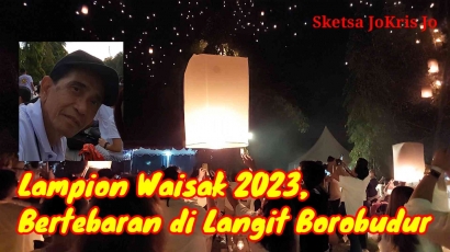 Lampion Waisak 2023, Bertebaran di Langit Borobudur