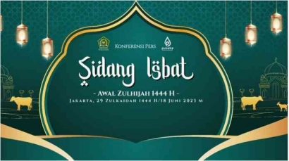 Hasil sidang Isbat  Diumumkan, Idhul Adha 29 Juni 2023!