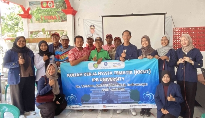Mahasiswa KKN-TI IPB dan Diskanla Mengadakan Sosialisasi Kualitas Air dan Probiotik di Desa Totoran