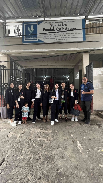 Mahasiswa NLMCC FH UPH & Dosen  Mengadakan PKM di Panti Asuhan Pondok Kasih Agape Jakut Juni 2023