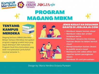 Pengalaman Magang MBKM Mahasiswa Amikom: Peran Desainer Grafis di Jogjaaja.com