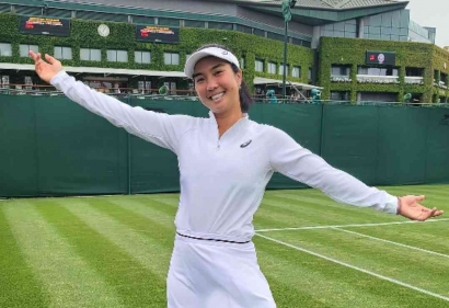 Aldila Sutjiadi Kalah dan Menang di Court 15, Tembus Perempat Final Wimbledon
