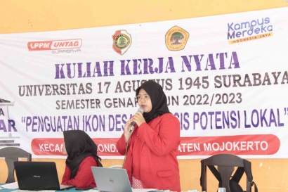 Mahasiswa KKN Untag Surabaya Melakukan Pelatihan Operasional Siskeudes