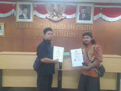 YLPAJ Mengurus SKT di Kesbangpol Provinsi DKI Jakarta