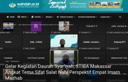 STIBA Makassar Gelar Dauroh Syar'iyah Bertema Sifat Salat Nabi Perspektif 4 Mazhab