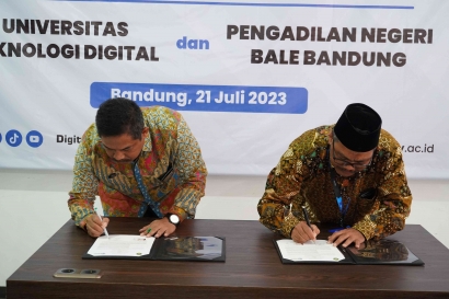 Universitas Teknologi Digital dan Pengadilan Negeri Bale Bandung Menandatangani MoU