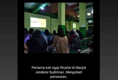 Nikmatnya Ngaji Filsafat di Masjid Jenderal Sudirman