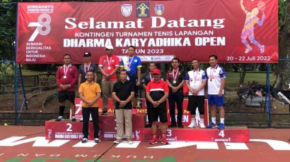 Kemenkumham Jateng Bawa Pulang Juara 3 Tenis Dharma Karyadika Open