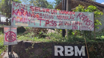 JOGJA DARURAT SAMPAH : Muncul Spanduk Penolakan Sampah di Lokasi TPSS Sleman
