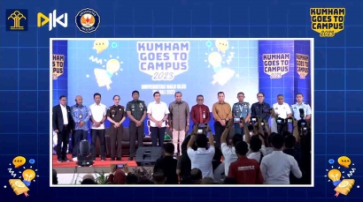 Kumham Goes to Campus: Wamenkumham Sosialisasikan KUHP Nasional di Universitas Halu Oleo, Kendari