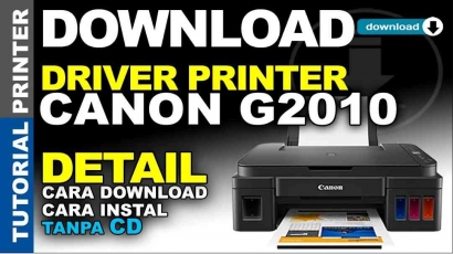 Cara Terbaru Download dan Instal Driver Printer Canon G2010 Tanpa CD Driver | Driver Printer Canon G