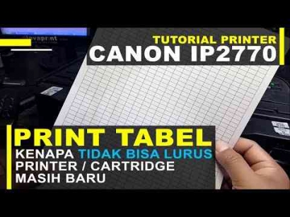 Cara Mengatasi Hasil Print Tabel Tidak Lurus Bengkok Bergelombang Patah Patah di Printer Canon Epson