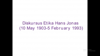 Diskursus Etika Hans Jonas (1)