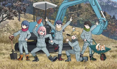 Sinopsis Film Anime Tema Perkemahan Yuru Camp Movie