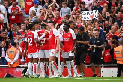 Pekan Pertama Liga Inggris: Arsenal Menang Tipis 2-1 atas Nottingham Forest