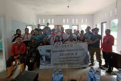 Kelompok 11 KKN Kebangsaan XI Dorong Pemerintah Desa dan Masyarakat Bentuk Desa Tangguh Bencana