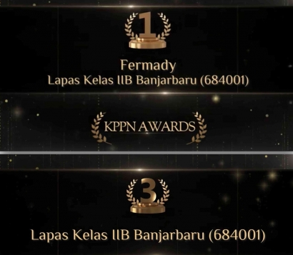 Lapas Banjarbaru Raih Dua Penghargaan KPPN Awards Semester I Tahun 2023