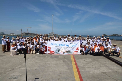 Semarak HUT ke-78 RI, 100 Siswa di Makassar Ikut Field Trip to Port
