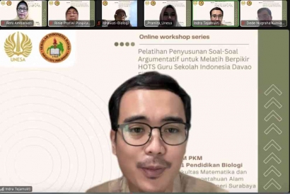 Pelatihan Penyusunan Soal-soal Argumentatif untuk Melatih Berpikir HOTS Guru Sekolah Indonesia Davao