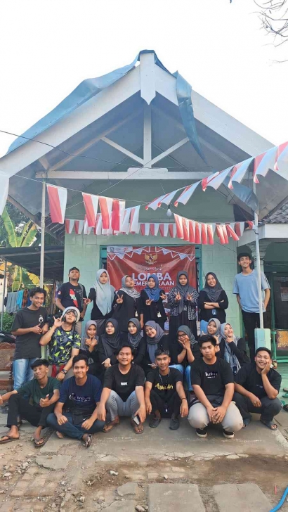 Meriahkan Hari Kemerdekaan, KKN 25 IAIN Kediri bersama Pemuda Desa Cerme Gelar Lomba