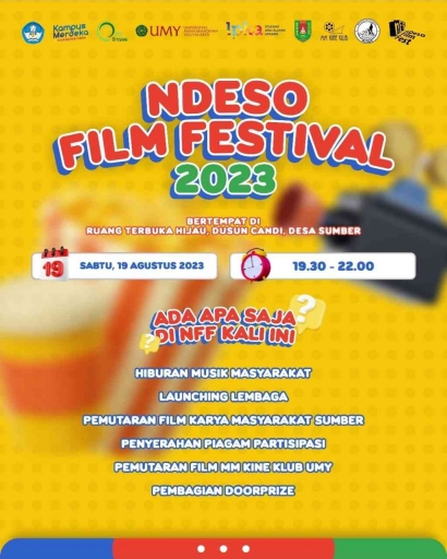 Acara Ndeso Film Festival: Mempersembahkan Seni, Budaya, dan Hiburan bagi Masyarakat Desa Sumber
