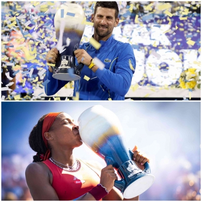 Cincinnati Masters 2023 (5): Djokovic Vini, Vidi, Vicy dan Gauff Juara Tunggal Putri