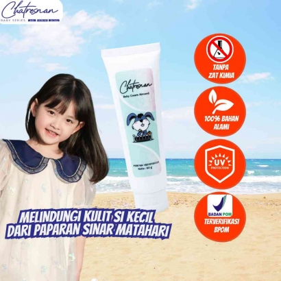 Chatresnan Baby Cream Almond, Skincare Bayi Andalan Untuk Melindungi Kulit Anak Dari Sinar UV