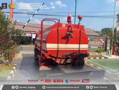 Tim BPK Kremsakt Tanjung Sigap Pasok Air di Rutan Tanjung