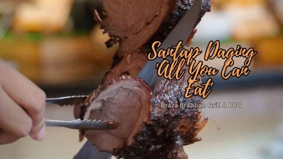 Santap Daging 'All You Can Eat' di Jogja dengan Tusuk Besi Besar