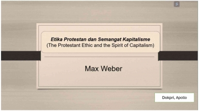 Diskursus Etika Protestan Weber