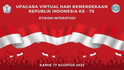 STIKOM Interstudi Kerahkan Upacara Virtual Hari Kemerdekaan Republik Indonesia ke-78