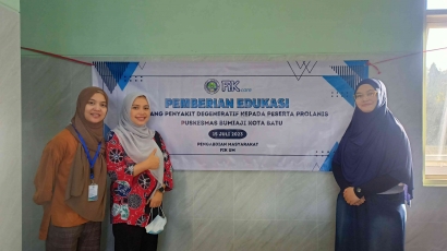 Pengabdian Masyarakat Universitas Negeri Malang Pemberian Edukasi Terkait Penyakit Degeneratif