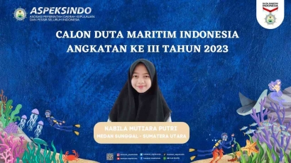 Nabila Mutiara Putri Berhasil Lolos dalam Seleksi Beasiswa Sekolah Duta Maritim, Aspeksindo 2023