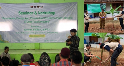 KKN UPI Mengadakan Seminar dan Workshop P3 Pohon Pisang Nangka di Desa Pusakanagara