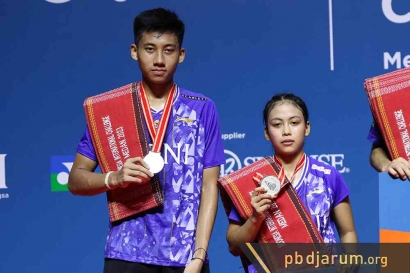 Ganda Campuran Junior, Marwan dan Jessica Lolos ke babak Semifinal BNI Indonesia Master 1 2023