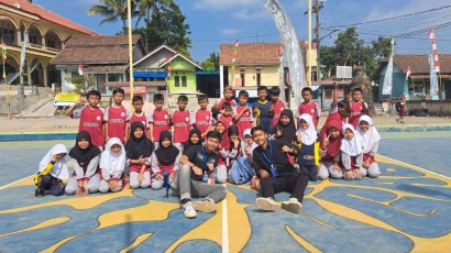 Kegiatan Program Kerja Olahraga Bola Volly KKN UPI Tahun 2023 di Desa Payung Majalengka