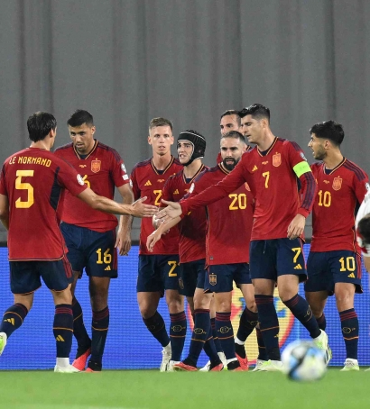 Spanyol Bantai Tuan Rumah Georgia di Kualifikasi EURO 2024