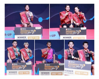 Hasil Lengkap Final BNI Indonesia Master 1 Super 100, Indonesia Keluar sebagai Juara Umum