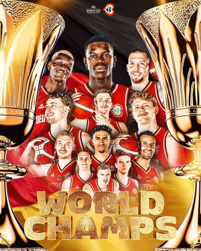 Jerman Cetak Sejarah, Pertama Kalinya Juara FIBA World Cup