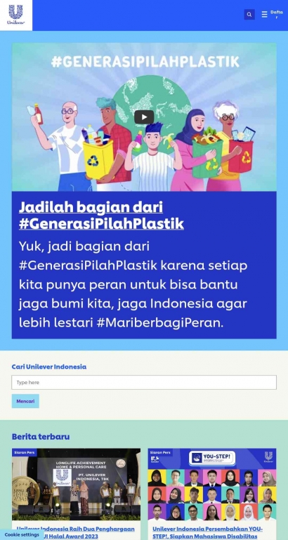 Review Website Perusahaan: Unilever Indonesia