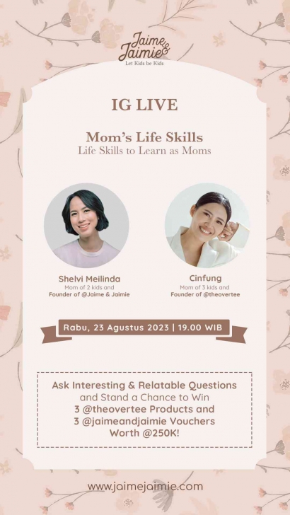 Gandeng Influencer, Jaime & Jaimie Angkat Topik Mom's Life Skill