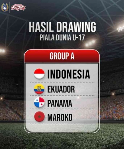 Hasil Drawing Piala Dunia U-17 2023, Timnas Indonesia Terhindar dari Negara-negara Eropa