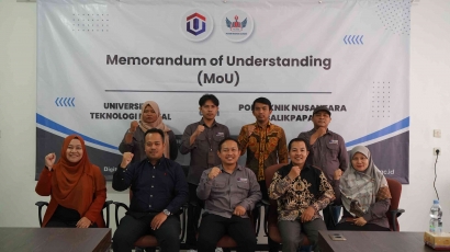 Penandatanganan MOU Universitas Teknologi Digital dan Politeknik Nusantara Balikpapan