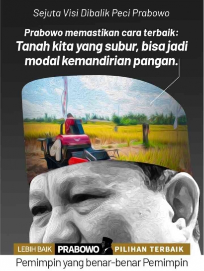 "Sejuta Visi di Balik Peci Pak Prabowo"