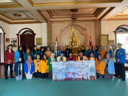 Kunjungan Mahasiswa Pertukaran Merdeka ke Vihara Graha, Lembang, Jawa Barat