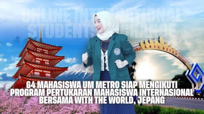64 Mahasiswa UM Metro Gabung International Students Exchange dengan With The World, Jepang