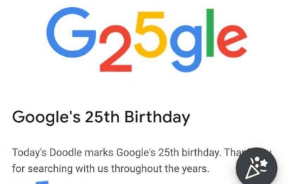 Rayakan Ulang Tahun Ke-25 dengan Tampilan Doodle yang Berbeda, Yuk Simak Sejarah Singkat Google!