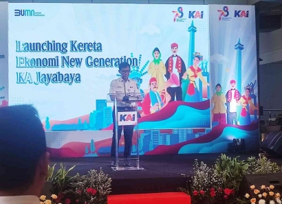 Peluncuran Kereta Ekonomi New Generation Mulai Beroperasi di KA Jayabaya