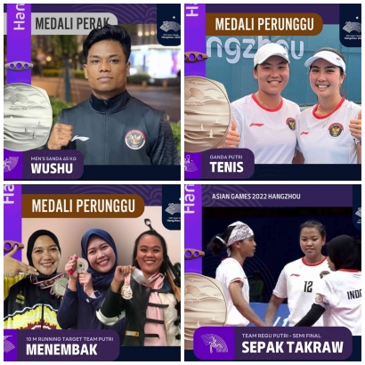 Update Perolehan Medali Asian Games 2022 Kamis (28/9): Tambah 4 Medali, Indonesia Terjun Bebas